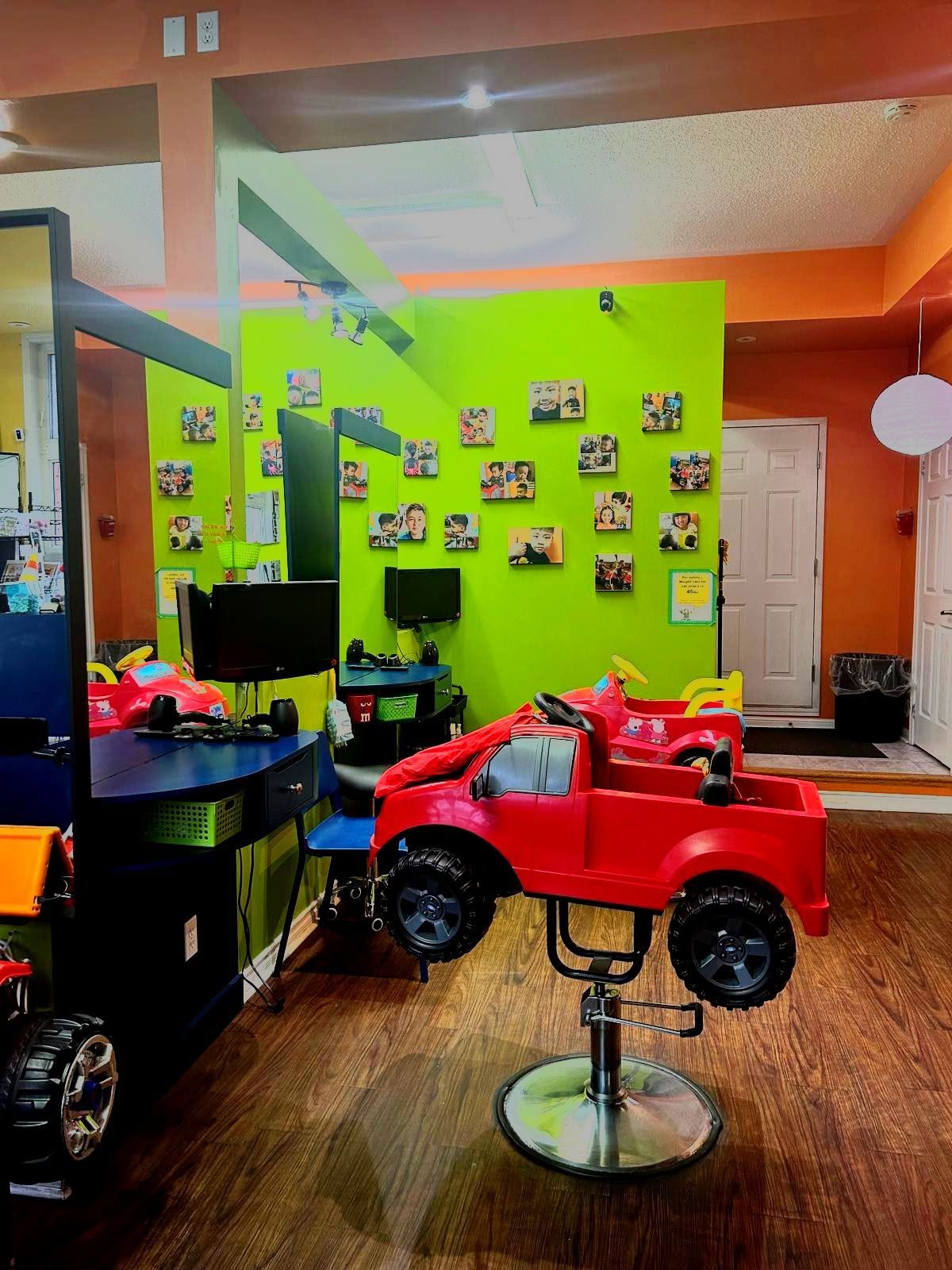 A children's hair salon cleaned by MTR